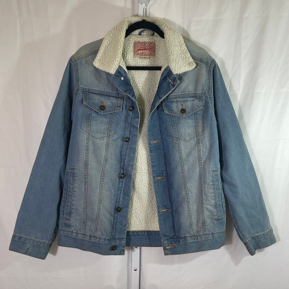 Brooklyn Cloth Two-Toned Jean Jacket - Men Size M - Blue - Blokecore